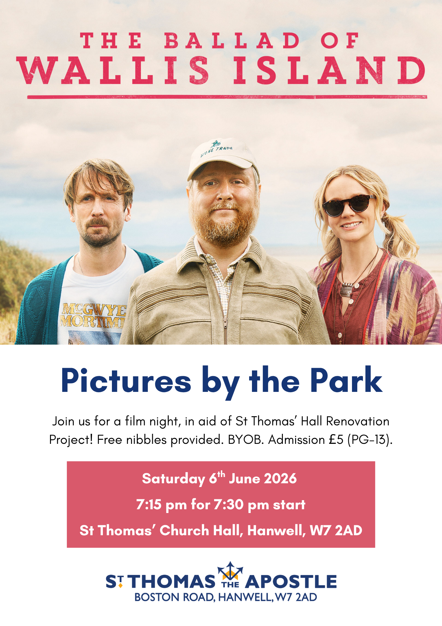 Saturday 6th June 2026: Pictures by The Park – ‘The Ballad of Wallis Island”